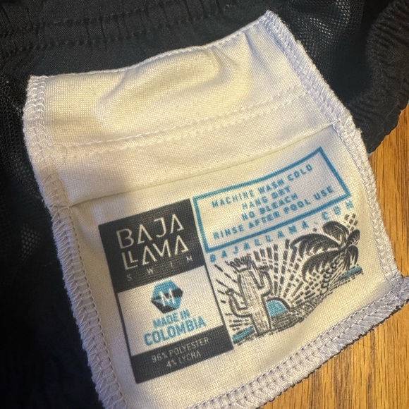 Baja Llama Lone Desperado Swim Trunks sz. S - Picture 3 of 5